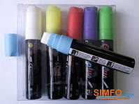Флуоресцентные маркеры (упаковка 6шт.) 15мм